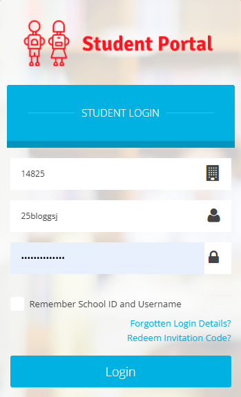Example login